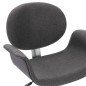 vidaXL Sillas de comedor giratorias 2 unidades tela gris vidaXL Sillas de comedor giratorias 2 unidades tela gris