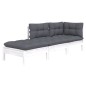 vidaXL Muebles de jardín 3 pzas con cojines madera maciza de pino vidaXL Muebles de jardín 3 pzas con cojines madera maciza de pino