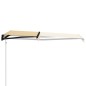 vidaXL Toldo automático retráctil amarillo y blanco 300x250 cm