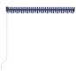 vidaXL Toldo manual retráctil azul y blanco 350x250 cm vidaXL Toldo manual retráctil azul y blanco 350x250 cm