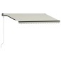 vidaXL Toldo automático retráctil color crema 400x300 cm vidaXL Toldo automático retráctil color crema 400x300 cm