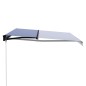 vidaXL Toldo manual retráctil con LED azul y blanco 450x300 cm vidaXL Toldo manual retráctil con LED azul y blanco 450x300 cm