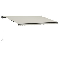 vidaXL Toldo retráctil automático color crema 600x300 cm