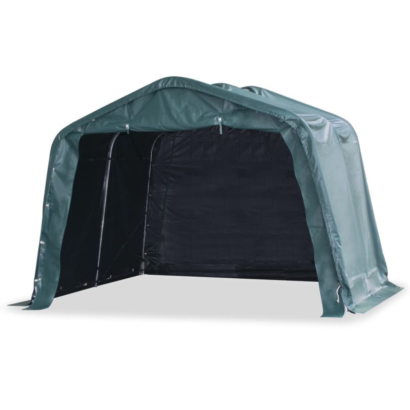 vidaXL Carpa para ganado desmontable PVC verde oscuro 550g/m² 3,3x3,2m vidaXL Carpa para ganado desmontable PVC verde oscuro 550g/m² 3,3x3,2m