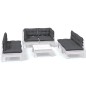 vidaXL Muebles de jardín 7 pzas con cojines madera maciza de pino vidaXL Muebles de jardín 7 pzas con cojines madera maciza de pino