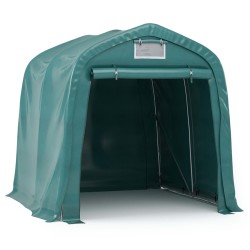 vidaXL Carpa garaje de almacenamiento PVC verde 1,6x2,4 m