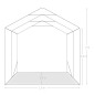 vidaXL Carpa garaje de almacenamiento PVC verde 1,6x2,4 m vidaXL Carpa garaje de almacenamiento PVC verde 1,6x2,4 m