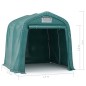 vidaXL Carpa garaje de almacenamiento PVC verde 1,6x2,4 m vidaXL Carpa garaje de almacenamiento PVC verde 1,6x2,4 m