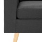 vidaXL Juego de sofás de 2 piezas de tela gris oscuro vidaXL Juego de sofás de 2 piezas de tela gris oscuro
