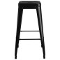 vidaXL Mesa alta y taburetes de bar 7 piezas negro