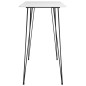 vidaXL Mesa alta y taburetes de bar 7 piezas blanco y negro vidaXL Mesa alta y taburetes de bar 7 piezas blanco y negro