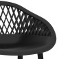 vidaXL Mesa alta y taburetes de bar 7 piezas blanco y negro vidaXL Mesa alta y taburetes de bar 7 piezas blanco y negro