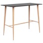 vidaXL Mesa alta y taburetes de bar 7 piezas negro y blanco vidaXL Mesa alta y taburetes de bar 7 piezas negro y blanco