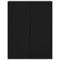 vidaXL Armarios de pared 2 unidades negro 69,5x34x90 cm
