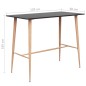 vidaXL Mesa alta y taburetes de bar 5 piezas negro vidaXL Mesa alta y taburetes de bar 5 piezas negro