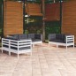 vidaXL Muebles de jardín 7 pzas con cojines madera maciza de pino vidaXL Muebles de jardín 7 pzas con cojines madera maciza de pino