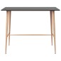 vidaXL Mesa alta y taburetes de bar 5 piezas negro y blanco vidaXL Mesa alta y taburetes de bar 5 piezas negro y blanco