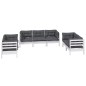 vidaXL Muebles de jardín 7 pzas con cojines madera maciza de pino vidaXL Muebles de jardín 7 pzas con cojines madera maciza de pino