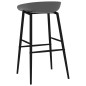 vidaXL Mesa alta y taburetes de bar 7 piezas negro y gris vidaXL Mesa alta y taburetes de bar 7 piezas negro y gris