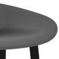 vidaXL Mesa alta y taburetes de bar 7 piezas negro y gris vidaXL Mesa alta y taburetes de bar 7 piezas negro y gris