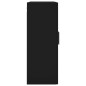 vidaXL Armarios de pared 2 unidades negro 69,5x34x90 cm