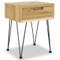 vidaXL Mesitas de noche 2 unidades teca maciza 40x30x50 cm vidaXL Mesitas de noche 2 unidades teca maciza 40x30x50 cm