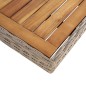 vidaXL Set de comedor jardín 9 pzas y cojines ratán sintético marrón vidaXL Set de comedor jardín 9 pzas y cojines ratán sintético marrón