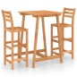 vidaXL Mesa y sillas de bar para jardín 3 pzas madera maciza de acacia vidaXL Mesa y sillas de bar para jardín 3 pzas madera maciza de acacia