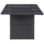 vidaXL Set de comedor de jardín 7 piezas ratán sintético negro vidaXL Set de comedor de jardín 7 piezas ratán sintético negro