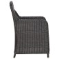 vidaXL Set de comedor de jardín 7 piezas ratán sintético negro vidaXL Set de comedor de jardín 7 piezas ratán sintético negro