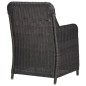 vidaXL Set de comedor de jardín 7 piezas ratán sintético negro vidaXL Set de comedor de jardín 7 piezas ratán sintético negro