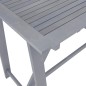 vidaXL Mesa y sillas de bar de jardín 5 pzas gris madera maciza acacia vidaXL Mesa y sillas de bar de jardín 5 pzas gris madera maciza acacia