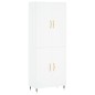 vidaXL Aparador alto madera contrachapada blanco 69,5x34x180 cm vidaXL Aparador alto madera contrachapada blanco 69,5x34x180 cm