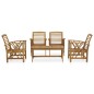 vidaXL Juego de muebles de jardín 5 piezas madera maciza de acacia vidaXL Juego de muebles de jardín 5 piezas madera maciza de acacia