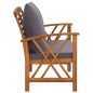 vidaXL Muebles de jardín 3 piezas con cojines madera maciza de acacia vidaXL Muebles de jardín 3 piezas con cojines madera maciza de acacia