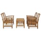 vidaXL Juego de muebles de jardín 4 piezas madera de acacia maciza