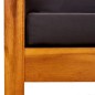 vidaXL Banco de jardín con toldo y reposapiés madera de acacia maciza vidaXL Banco de jardín con toldo y reposapiés madera de acacia maciza