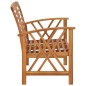 vidaXL Juego de muebles de jardín 3 piezas madera maciza de acacia