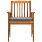 vidaXL Set comedor de jardín 7 pzas y cojines madera maciza de acacia vidaXL Set comedor de jardín 7 pzas y cojines madera maciza de acacia