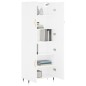 vidaXL Aparador alto madera contrachapada blanco 69,5x34x180 cm vidaXL Aparador alto madera contrachapada blanco 69,5x34x180 cm
