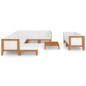 vidaXL Juego muebles de jardín y cojines 10 pzas madera maciza acacia vidaXL Juego muebles de jardín y cojines 10 pzas madera maciza acacia