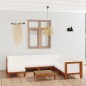 vidaXL Juego muebles de jardín y cojines 8 pzas madera maciza acacia vidaXL Juego muebles de jardín y cojines 8 pzas madera maciza acacia