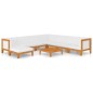 vidaXL Juego muebles de jardín y cojines 9 pzas madera maciza acacia vidaXL Juego muebles de jardín y cojines 9 pzas madera maciza acacia