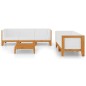 vidaXL Juego muebles de jardín y cojines 6 pzas madera maciza acacia vidaXL Juego muebles de jardín y cojines 6 pzas madera maciza acacia