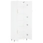 vidaXL Aparador alto madera contrachapada blanco 69,5x34x180 cm vidaXL Aparador alto madera contrachapada blanco 69,5x34x180 cm