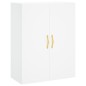 vidaXL Aparador alto madera contrachapada blanco 69,5x34x180 cm vidaXL Aparador alto madera contrachapada blanco 69,5x34x180 cm