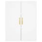 vidaXL Aparador alto madera contrachapada blanco 69,5x34x180 cm vidaXL Aparador alto madera contrachapada blanco 69,5x34x180 cm