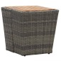 vidaXL Muebles de jardín 3 pzas ratán sintético madera acacia gris vidaXL Muebles de jardín 3 pzas ratán sintético madera acacia gris