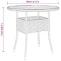 vidaXL Juego de comedor para jardín 3 piezas ratán sintético negro vidaXL Juego de comedor para jardín 3 piezas ratán sintético negro