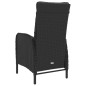 vidaXL Set de comedor de jardín 9 piezas ratán PE y vidrio negro